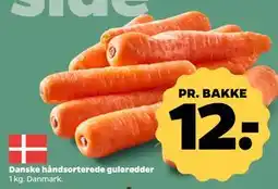 Netto Danske håndsorterede gulerødder tilbud