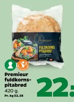 Netto Premieur fuldkornspitabrød tilbud