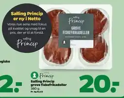 Netto Salling Princip grove fiskefrikadeller tilbud
