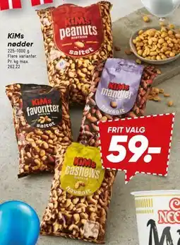 Bilka KiMs nødder tilbud