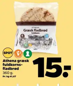 Netto Athena græsk fuldkornsfladbrød tilbud