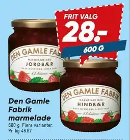 Bilka Den Gamle Fabrik marmelade tilbud
