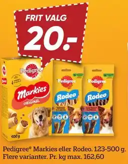 Bilka Pedigree Markies eller Rodeo tilbud