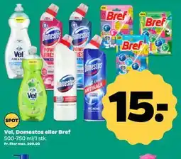 Netto Vel, Domestos eller Bref tilbud