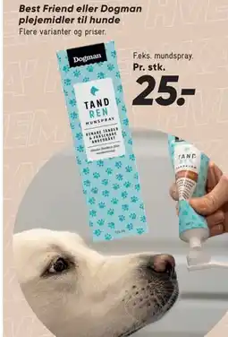 Bilka Best Friend eller Dogman plejemidler til hunde tilbud