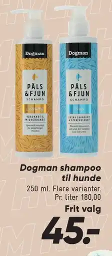 Bilka Dogman shampoo til hunde tilbud