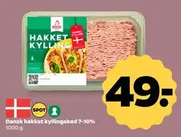 Netto Dansk hakket kyllingekød 7-10% tilbud