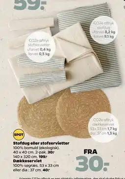 Netto Stofdug eller stofservietter tilbud