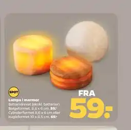 Netto Lampe i marmor tilbud