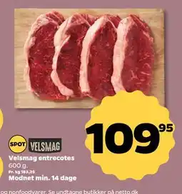Netto Velsmag entrecotes tilbud