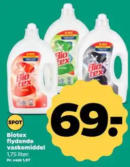Netto Biotex flydende vaskemiddel tilbud
