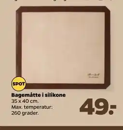 Netto Bagemåtte i silikone tilbud