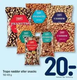 REMA 1000 Trope nødder eller snacks tilbud