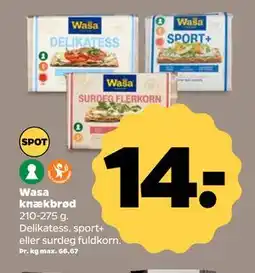 Netto Wasa knækbrød tilbud