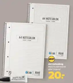 Netto A4 notesbog tilbud