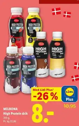 Lidl MILBONA High Protein drik, App-pris tilbud