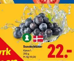 Lidl Danske blåbær tilbud