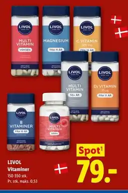 Lidl LIVOL Vitaminer tilbud