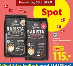 Lidl BELLAROM Barista crema eller espresso tilbud
