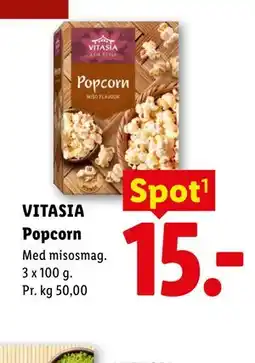Lidl VITASIA Popcorn tilbud