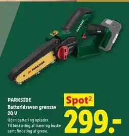 Lidl PARKSIDE Batteridreven grensav 20 V tilbud