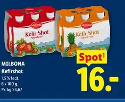 Lidl MILBONA Kefirshot tilbud