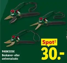 Lidl PARKSIDE Beskærer- eller universalsaks tilbud
