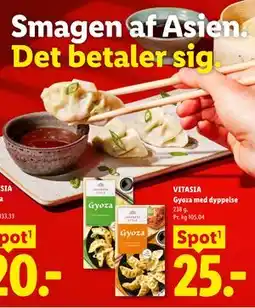 Lidl VITASIA Gyoza med dyppelse tilbud