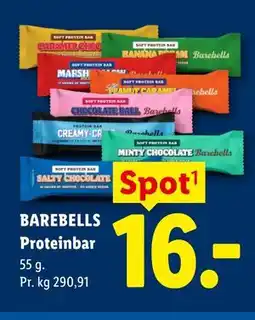 Lidl BAREBELLS Proteinbar tilbud