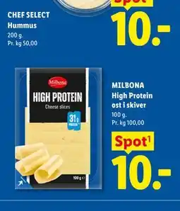 Lidl MILBONA High Protein ost i skiver tilbud