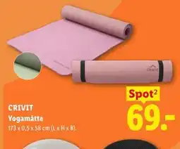 Lidl CRIVIT Yogamåtte tilbud