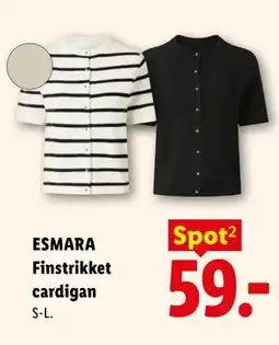 Lidl ESMARA Finstrikket cardigan tilbud