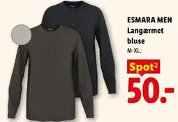 Lidl ESMARA MEN Langærmet bluse tilbud