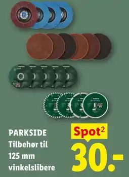 Lidl PARKSIDE Tilbehør til 125 mm vinkelslibere tilbud
