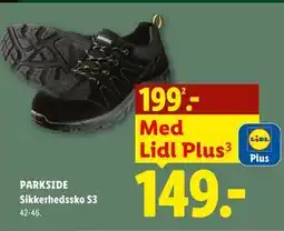 Lidl PARKSIDE Sikkerhedssko S3 tilbud