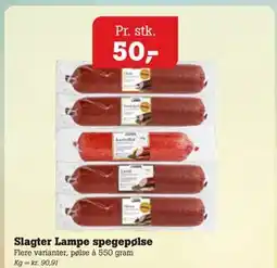 Poetzsch Padborg Slagter Lampe spegepølse tilbud