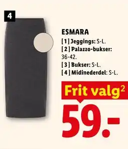 Lidl ESMARA Midinederdel tilbud