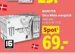 Lidl MONSTER Ultra White energidrik tilbud