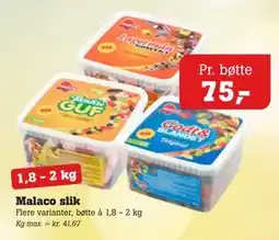 Poetzsch Padborg Malaco slik tilbud