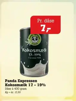 Poetzsch Padborg Panda Expressen Kokosmælk 17 - 19% tilbud