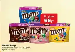 Poetzsch Padborg M&M's Party tilbud