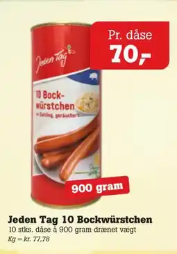 Poetzsch Padborg Jeden Tag 10 Bockwürstchen tilbud