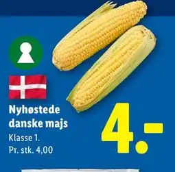 Lidl Nyhøstede danske majs tilbud