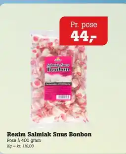 Poetzsch Padborg Rexim Salmiak Snus Bonbon tilbud