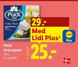 Lidl PUCK Hvid salatost tilbud