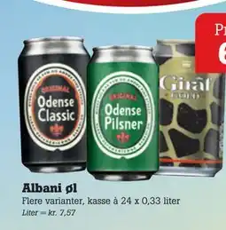 Poetzsch Padborg Albani øl tilbud