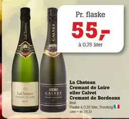 Poetzsch Padborg La Cheteau Cremant de Loire eller Calvet Cremant de Bordeaux tilbud