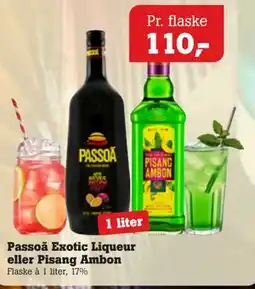 Poetzsch Padborg Passoã Exotic Liqueur eller Pisang Ambon tilbud