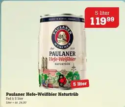 Poetzsch Padborg Paulaner Hefe-Weißbier Naturtrüb tilbud