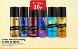 Poetzsch Padborg Bruno Banani deospray til ham og hende tilbud